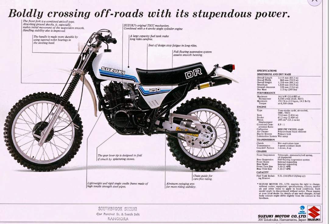 1982 Suzuki DR 250S